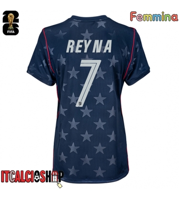 Stati Uniti Giovanni Reyna #7 Seconda Maglia Femmina Mondiali 2026 Manica Corta